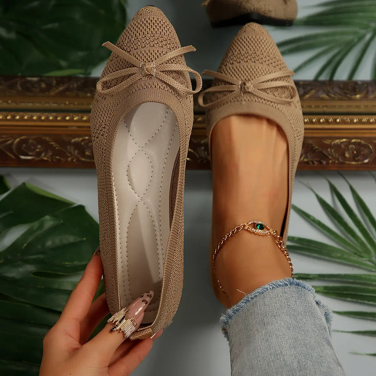 Ballerines Femme Classiques Confortables Bureau et Sortie