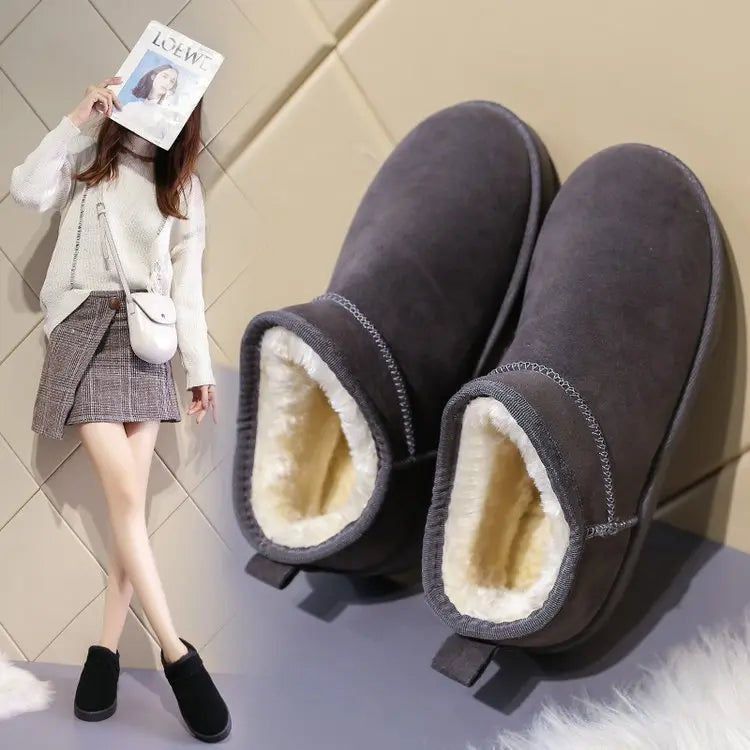 Les Bottines Mode Hiver Confort et Style avec Intérieur Fourrure