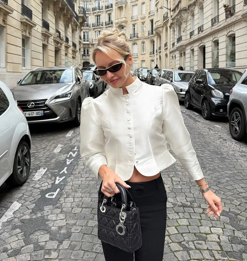 Chemise femme blanche élégante pour tenue professionnelle – secretbombe