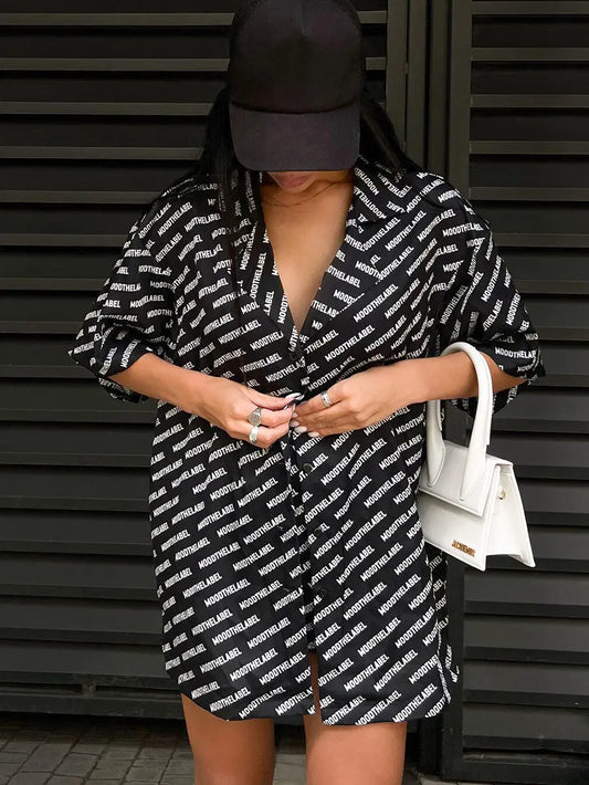 Ensemble femme chemise ample manches larges et short assorti SecretBombe