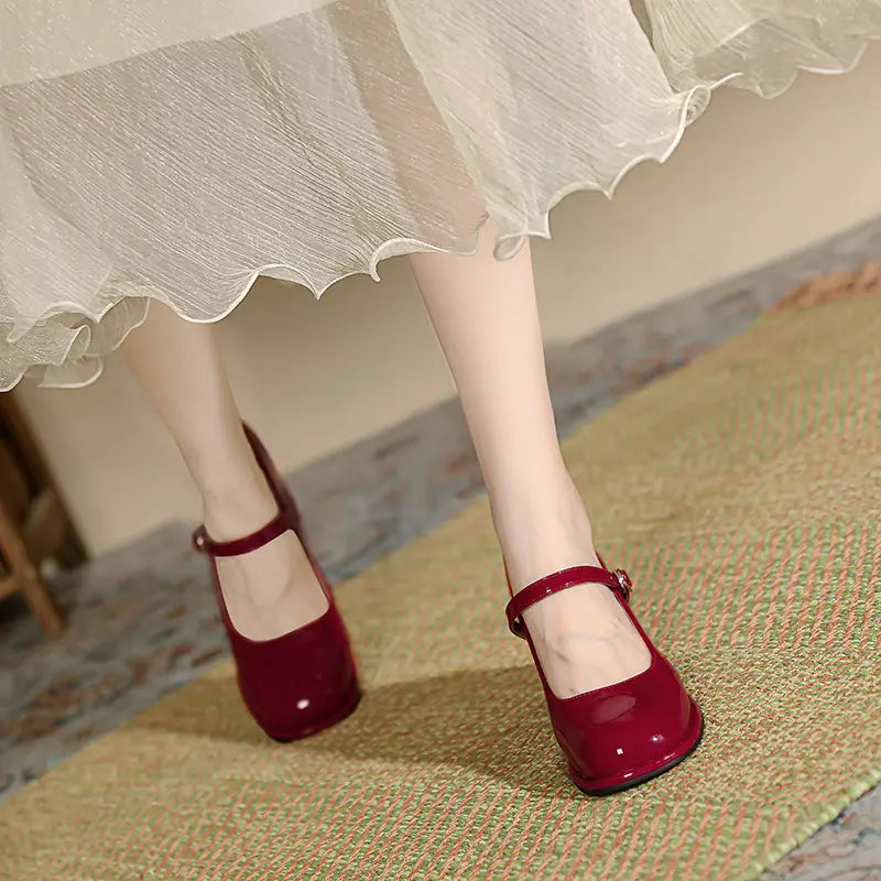 Escarpins femme avec bride à boucle style princesse chic – secretbombe