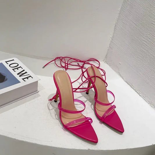 Escarpins Femme À Bout Pointu, Design Élégant Et Confortable, Coloris Abricot, Vert, Rose Fuchsia Et Orange