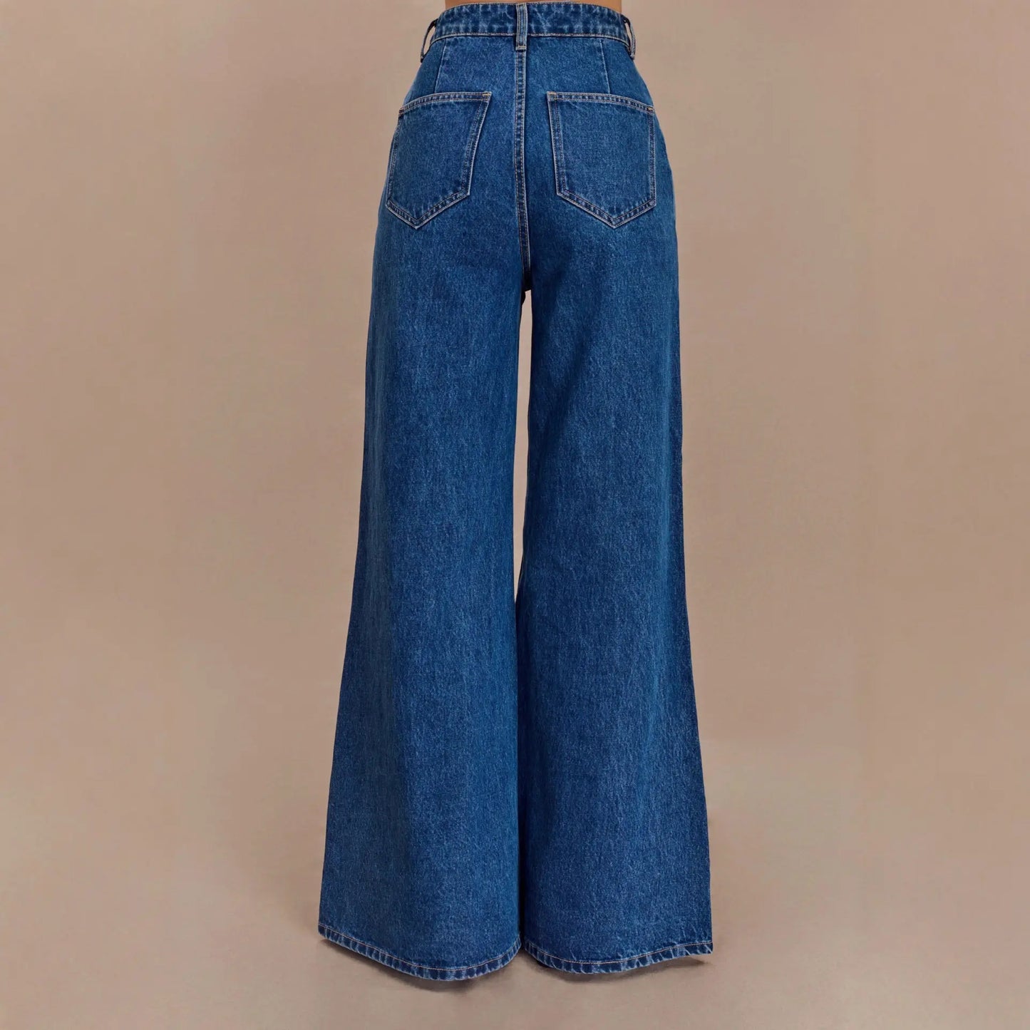 Jean évasé taille haute mode femme chic – secretbombe