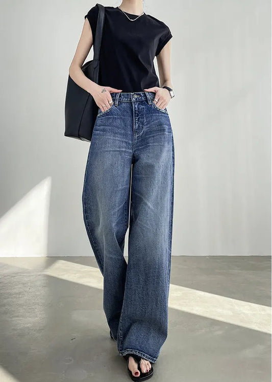 Jean wide leg femme coupe droite élégante et tendance européenne – SecretBombe