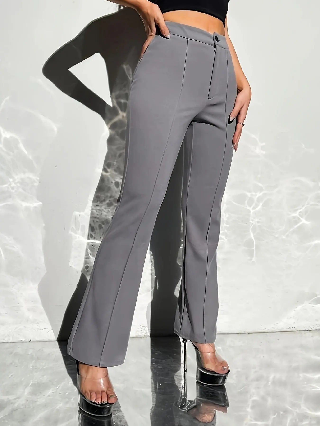 Pantalon femme en polyester doux et léger, confortable et facile à porter
