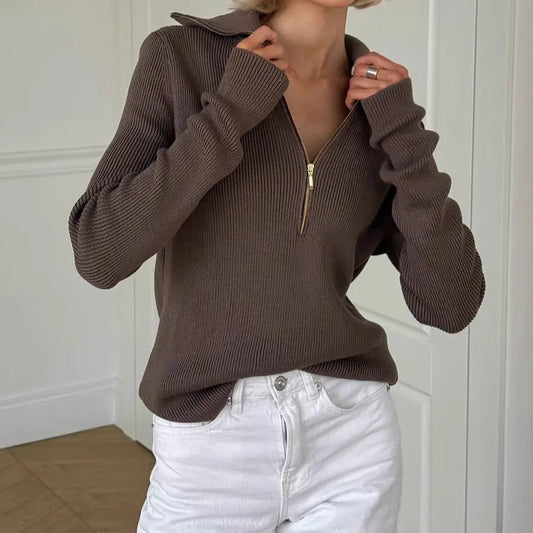 Pull femme style street chic européen en coton doux – secretbombe