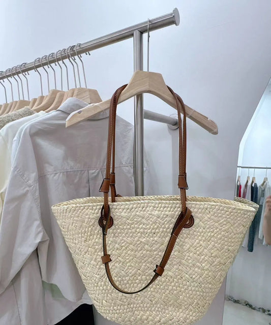 Le Sac Cabas Tressé Naturel Et Élégant Pour L’Été