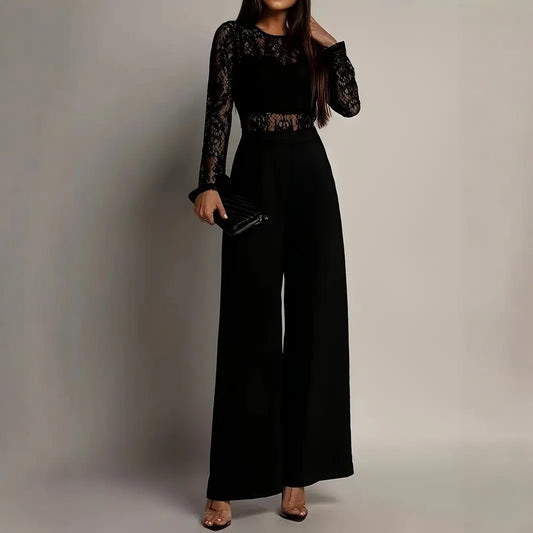 : Combinaison noire large chic soirée SecretBombe
