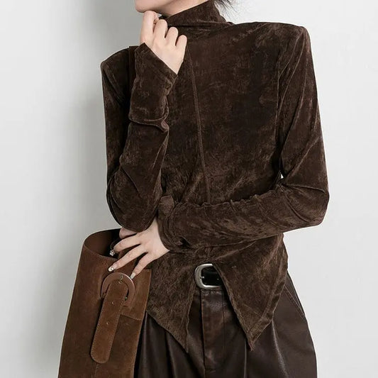 Top velours manches longues secretbombe style chic