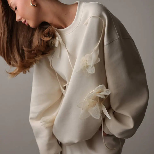 Sweat à motif 3D pour femme, style streetwear urbain, coupe régulière et design immersif