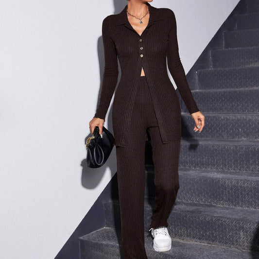 Ensemble Élégant Pull & Pantalon – Confort & Style