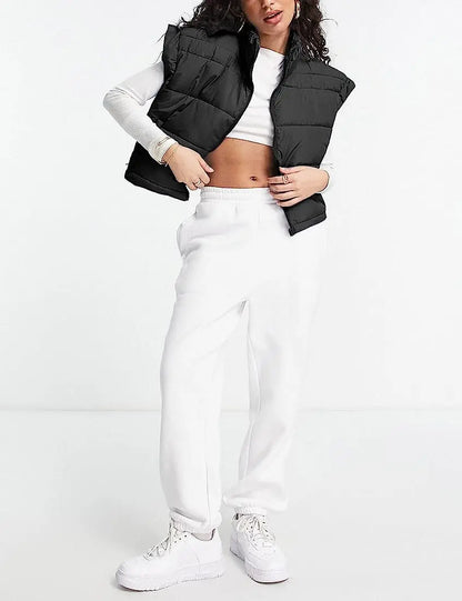 Doudoune sans manches femme verte SecretBombe style européen moderne et tendance