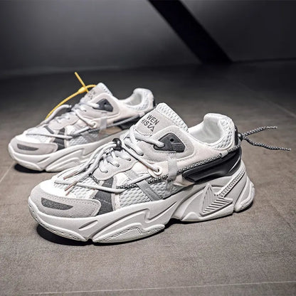 Sneakers urbaines look moderne gris noir blanc – SecretBombe
