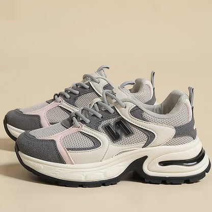 Sneakers femme beige élégantes et confortables – SecretBombe