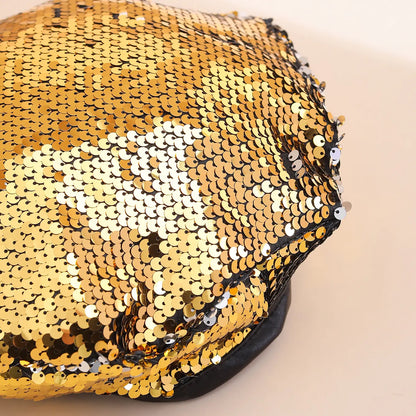 Béret noir brillant SecretBombe pour look élégant et moderne