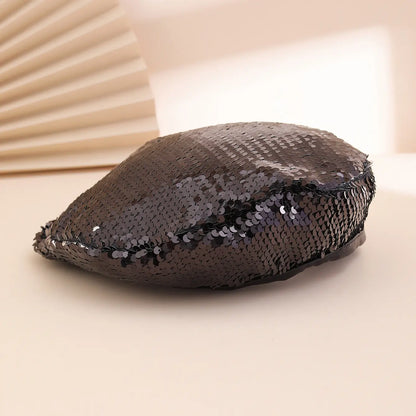 Béret élégant femme noir SecretBombe pour tenue habillée et tendance