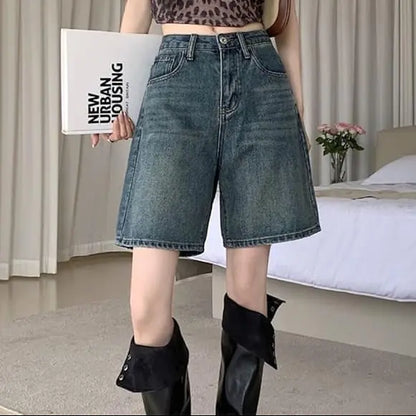 Bermuda en jean femme gris au style tendance SecretBombe