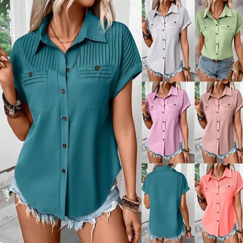 Blouse femme chic manches courtes SecretBombe