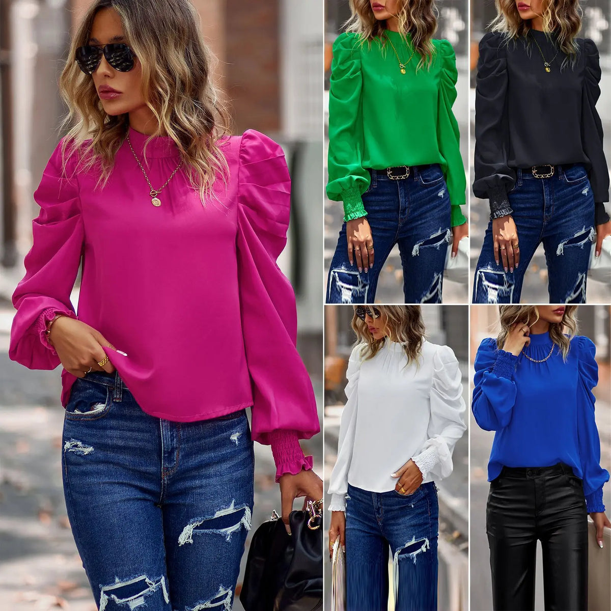 Blouse femme manches bouffantes chic SecretBombe