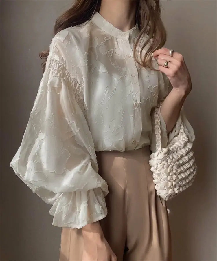 Haut femme manches bouffantes pour look chic et moderne – SecretBombe