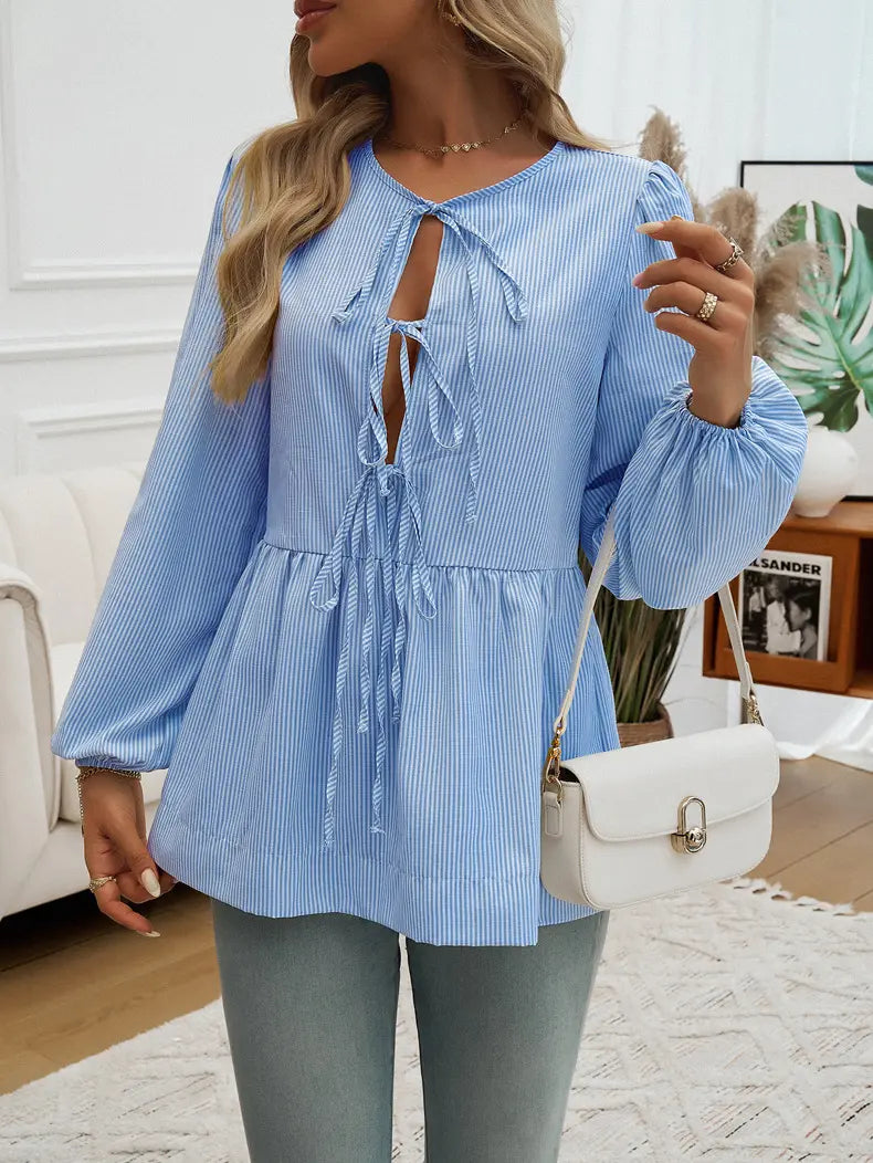 Blouse péplum femme style casual tendance et féminin