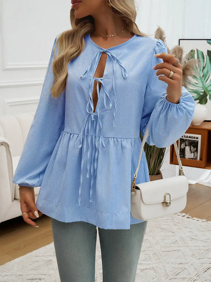 Blouse péplum femme style casual tendance et féminin