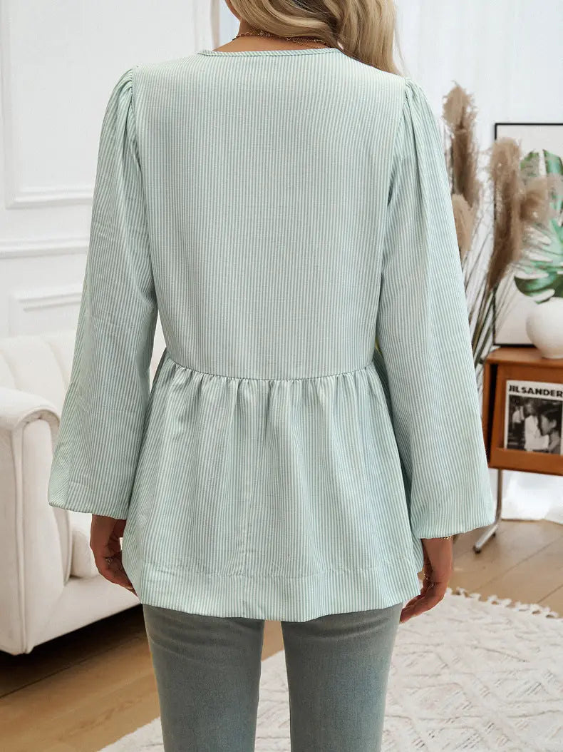 Blouse péplum femme facile à assortir avec jeans ou jupes