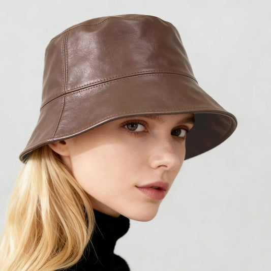 Bob femme marron cuir végan élégant SecretBombe