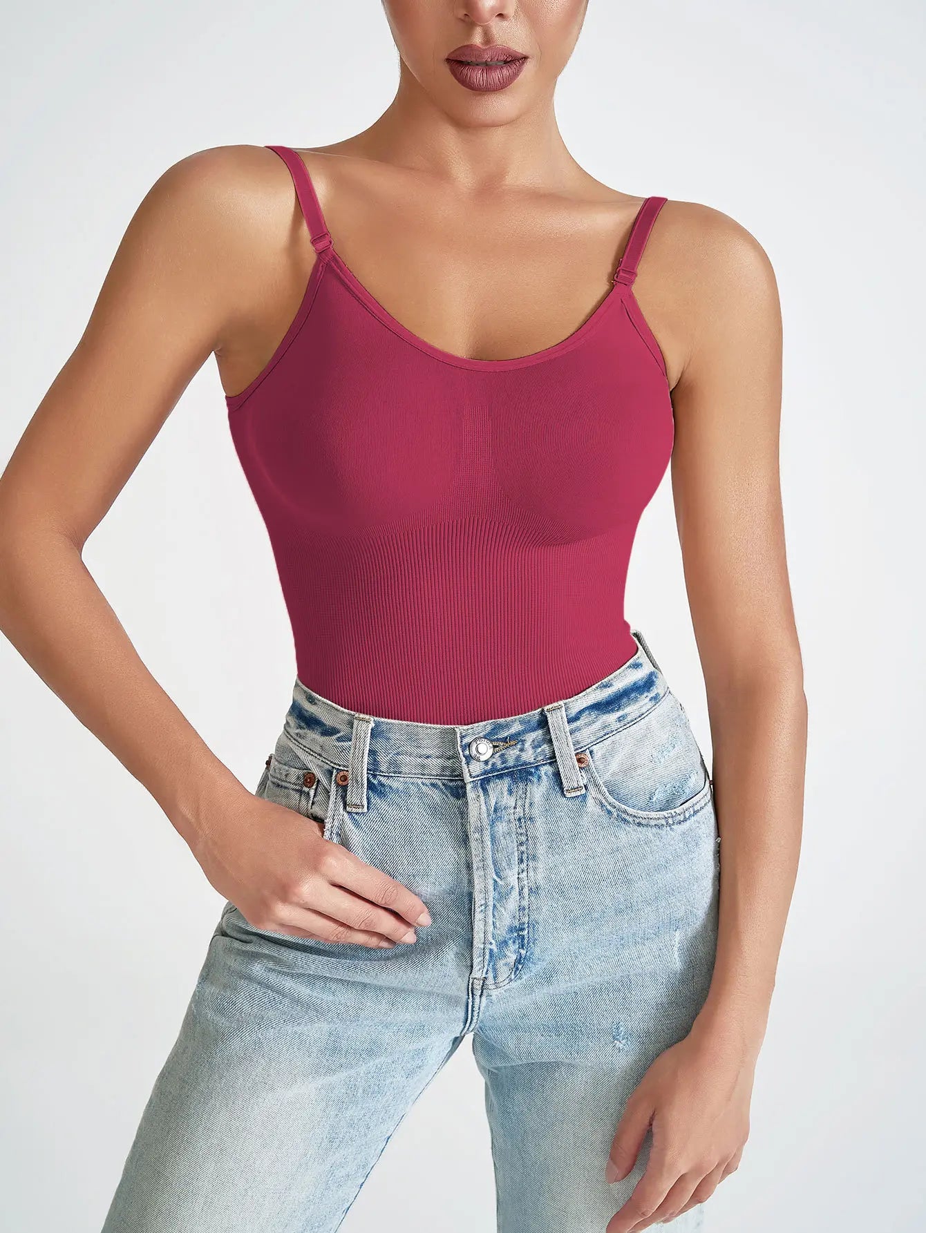 Body gainant femme framboise sculptant et confortable