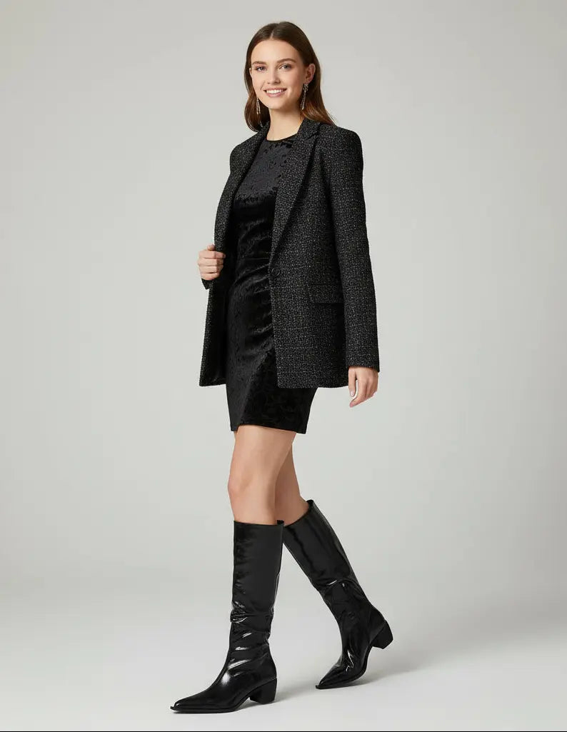 Bottes femme bout rond SecretBombe talon stable.