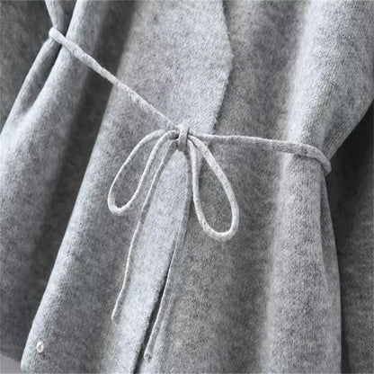 Cardigan cache-cœur femme en maille douce confortable et tendance – secretbombe