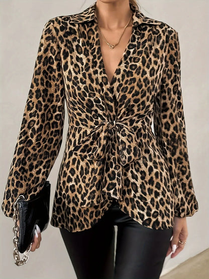 Cardigan femme noue taille leopard SecretBombe