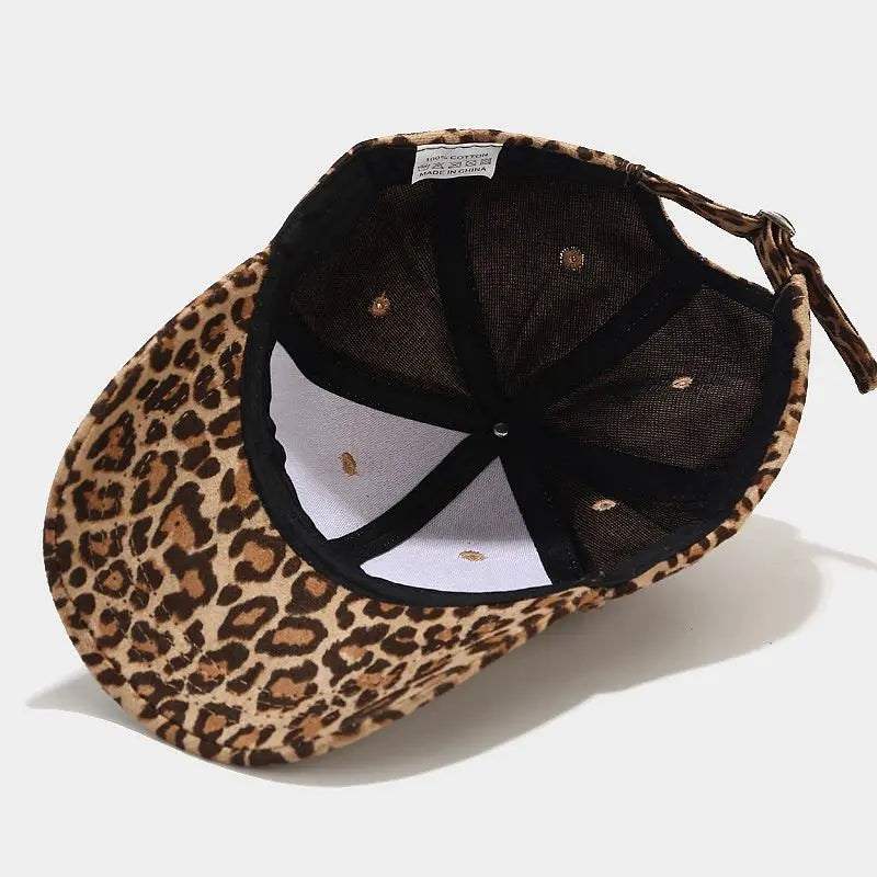 Casquette léopard été légère en polyester – protection solaire efficace