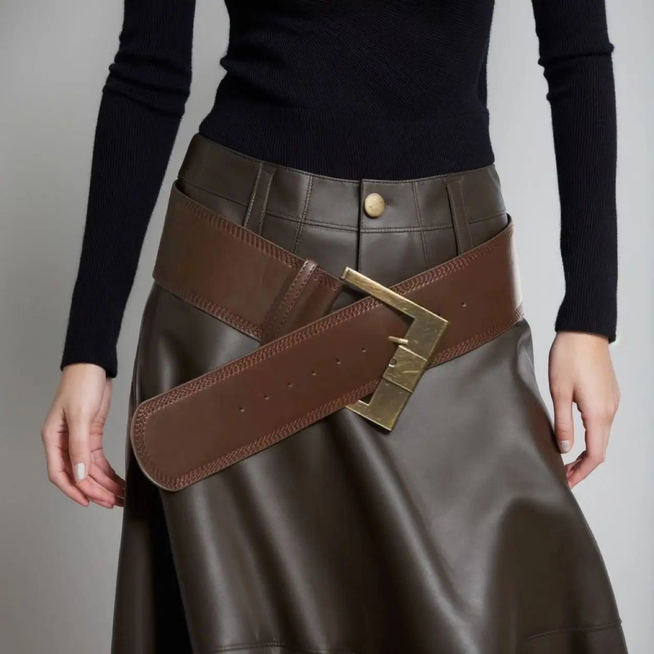 Ceinture femme marron élégante SecretBombe