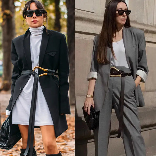 Ceinture femme chic boucle dorée élégante – secretbombe