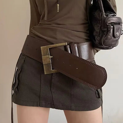 Ceinture femme marron  minimaliste SecretBombe