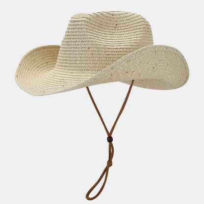 Chapeau cowboy femme beige paille été chic SecretBombe
