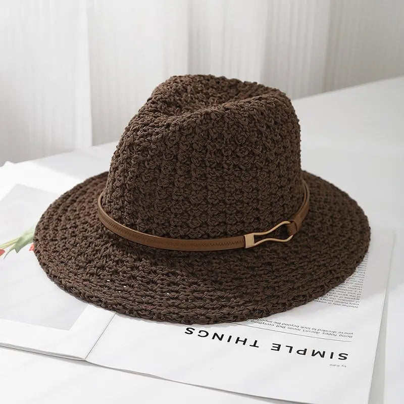 Chapeau femme paille café style chic SecretBombe
