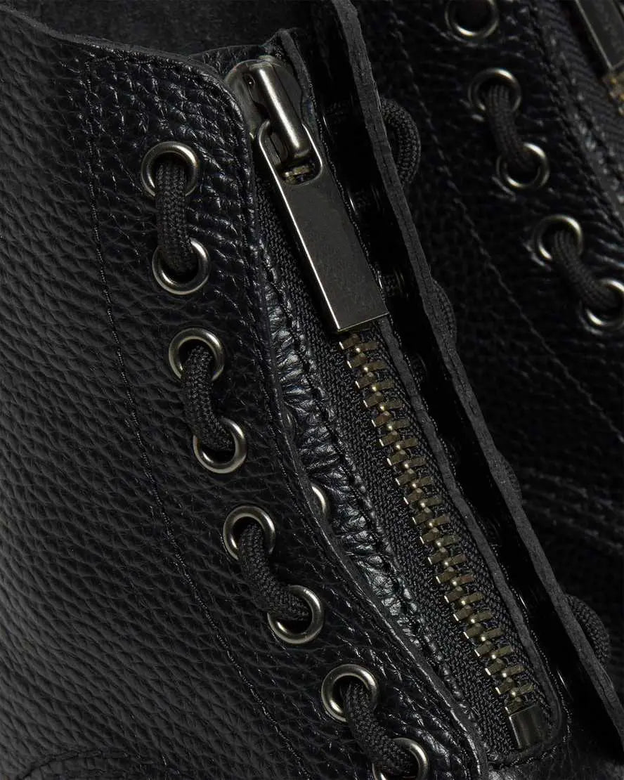 Chaussures femme chic SecretBombe, talon moyen, cuir embossé, plateforme imperméable et détails couture