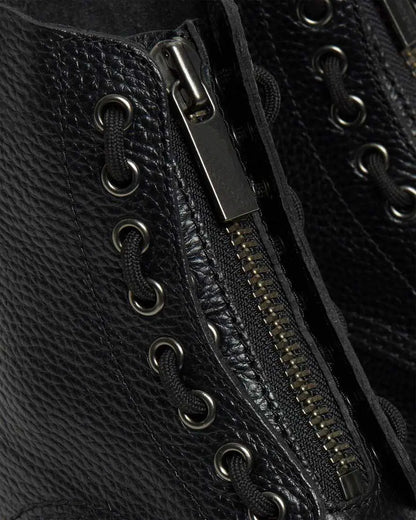 Chaussures femme chic SecretBombe, talon moyen, cuir embossé, plateforme imperméable et détails couture