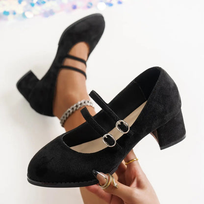 Escarpins femme suede noir tendance SecretBombe