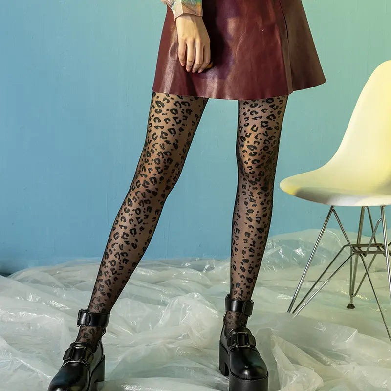 Collant léopard shaping femme SecretBombe effet seconde peau pour sublimer les jambes