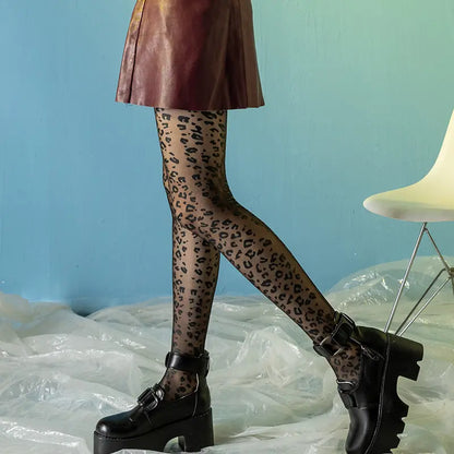 Collant léopard noir SecretBombe accessoire mode femme tendance pour style élégant et moderne