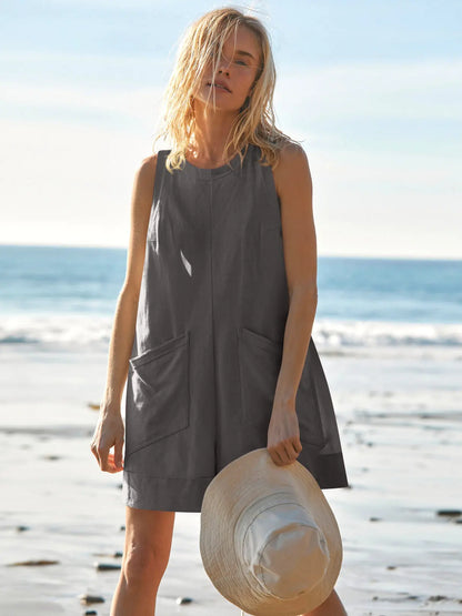 Combi-short femme pour journées détente, coton doux et confortable