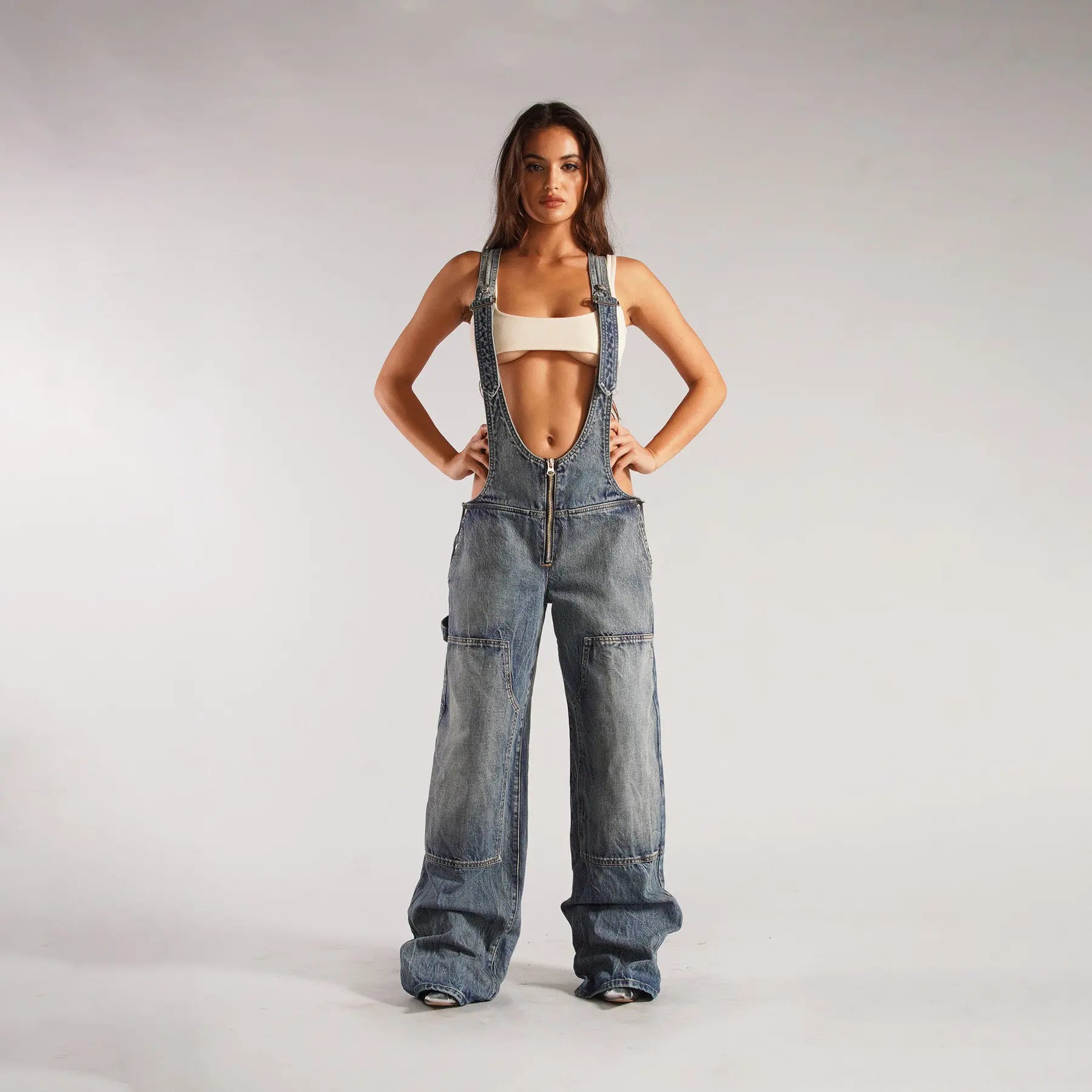 Combinaison jambes larges pour femme, style chic et moderne