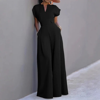Combinaison femme fluide chic noir SecretBombe