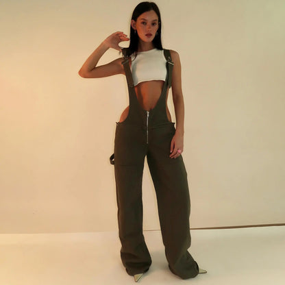 Combinaison denim pour femme, style chic et pratique
