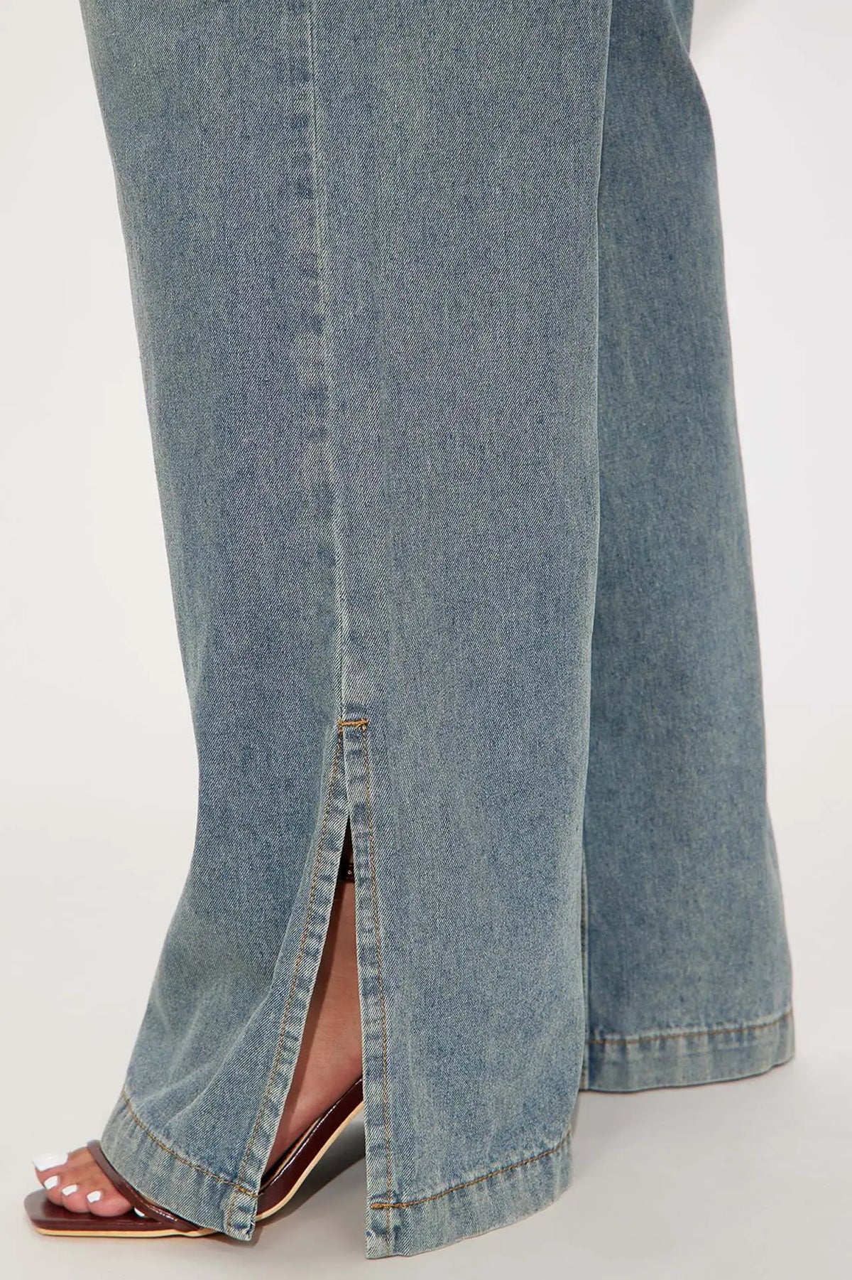 Combinaison en jean femme tendance à jambes larges SecretBombe