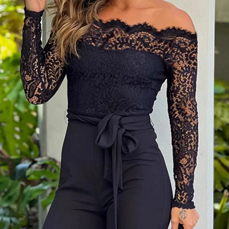 Combinaison longue femme, style élégant et raffiné pour occasions spéciales