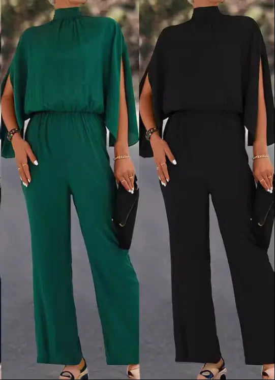 Combinaison femme noire à taille marquée et coupe élégante SecretBombe